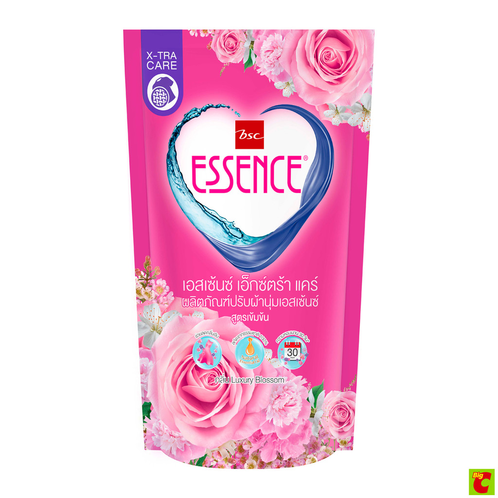 เอสเซ้นซ์ น้ำยาปรับผ้านุ่มสูตรเข้มข้น กลิ่นลักซ์ซูรี่ บลอสซัม สีชมพู 550 มล.