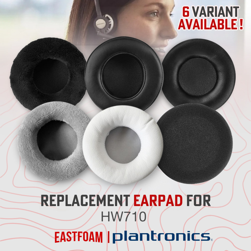 Earpad Earcup Plantronic HW710 แผ่นโฟมแผ่นรองหูฟัง