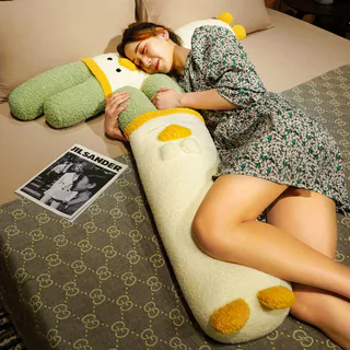 ตุ๊กตาหมอนต้นหอม หมอนตุ๊กตา รูปร่างเป็ด ขนนุ่มฟู ตุ๊กตาขนนุ่ม ﻿การออกแบบสร้างสรรค์ 70/100 cm