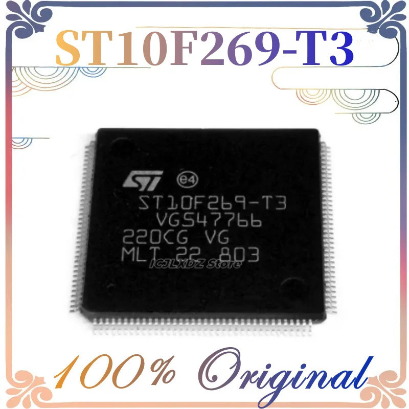 1 ชิ้น/ล็อตใหม่ ST10F269-T3 ST10F269 10F269-T3 QFP144 ในสต็อก