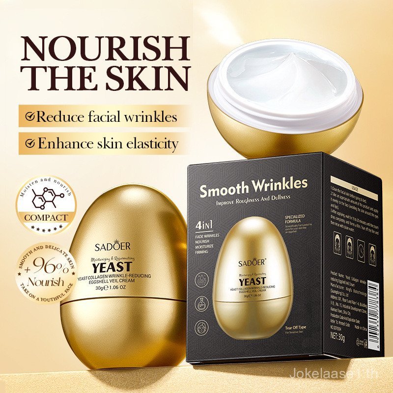 [ลดราคาใหญ่] Yeast Collagen Veil Cream Eggshell Light Wrinkles Moisturizing Cream Skin Care Products