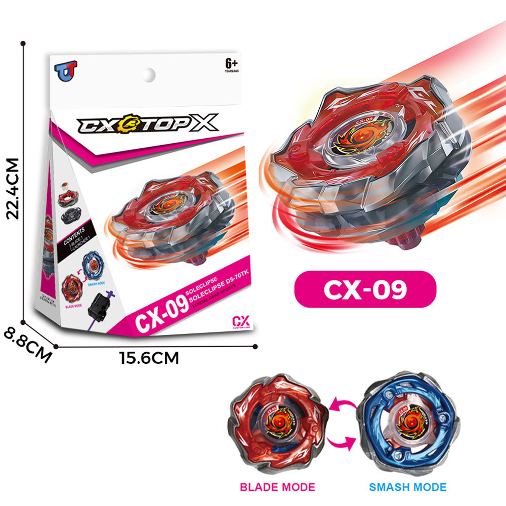 Beyblade X CX-09 Starter Sol Eclipse D5-70TK Beyblade Xtreme พร้อม Launcher Grip ชุด Bey Burst ของเล