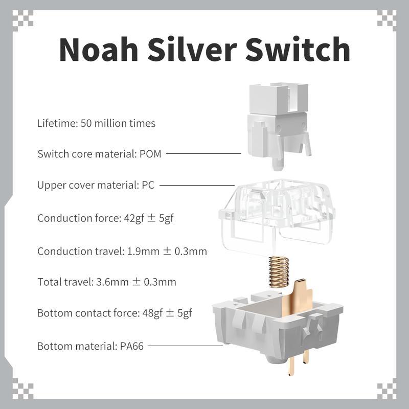ZIFRIEND ZT104 104คีย์ คีย์บอร์ดแบบกลไกคีย์บอร์ดสำหรับเล่นเกมแบบ Full Key Hot-swappable Light Transm