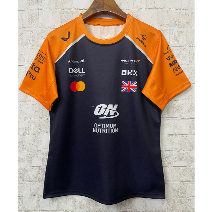 2025 2026 McLaren F1 Team Oscar Piestri Driver Polo T-SHIRT ชุดกีฬาลําลอง