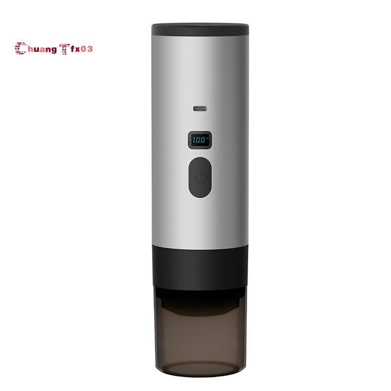 Chuangtfx033in1เครื่องชงกาแฟไฟฟ้าไร้สายทํางานแบบพกพา3in1เครื่องชงกาแฟ72W 12Vเครื่องเอสเปรสโซสําหรับร