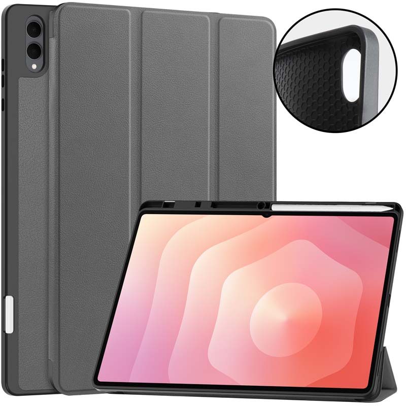 เคสแบบพับสําหรับ Samsung Galaxy Tab S11 Ultra SM-X936 X936B X930 X930N cover หนัง PU ฝาครอบป้องกันกา