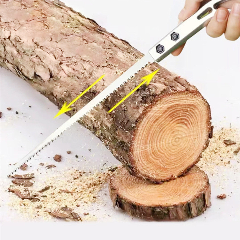 340 มม.SK5 เครื่องมือเลื่อยเหล็กดัด Handsaw เลื่อยสวน W/ด้ามไม้งานไม้เลื่อย