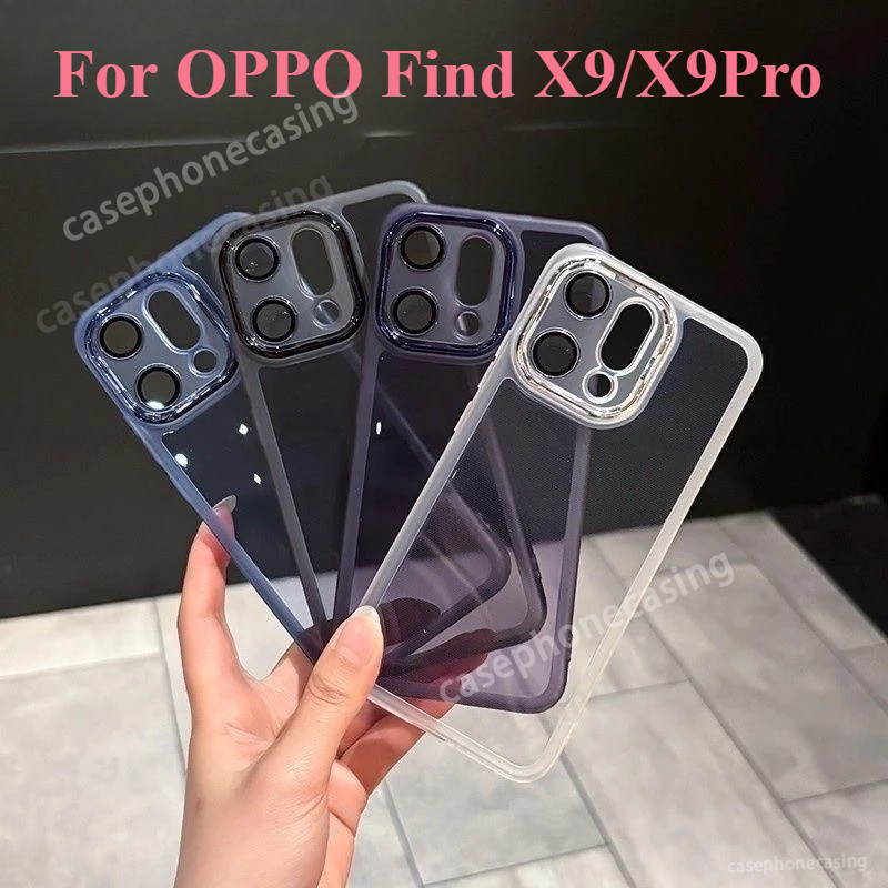 เคสโทรศัพท์สําหรับOPPOค้นหาX9S X9 Pro Ultra X9sPro X9Ultra X9Pro 4G 5G 2026 ปลอกโปร่งใสElectroplateก