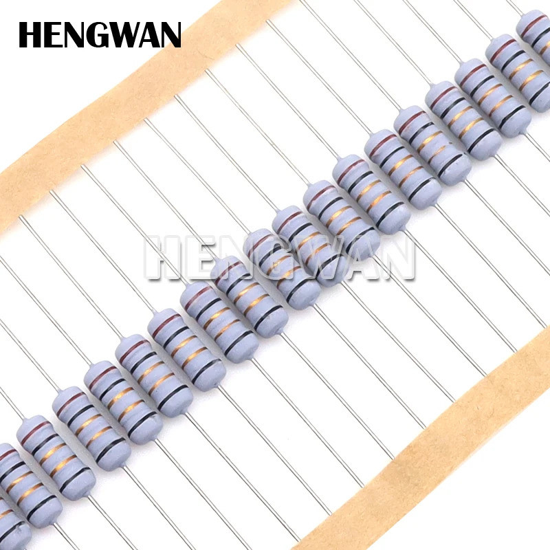 20pcs 1W 5% Wire Wound Resistor Fuse Winding Resistance 0.1R 0.33R 1R 2.2R 3R 4.7R 5.1R 6.8R 10R 22R