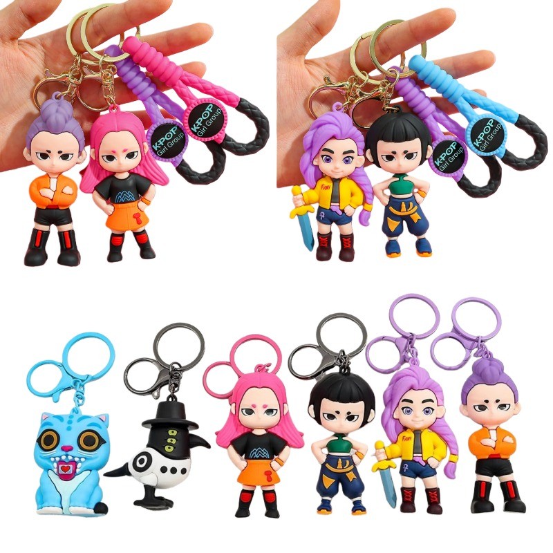 Kpop Demon Hunters Huntrix Saja Boys พวงกุญแจ Rumi Zoey Jinu Mira ขาย My Soul พวงกุญแจ - Kpop แฟนอุปกรณ์เสริมเครื่องประดับ