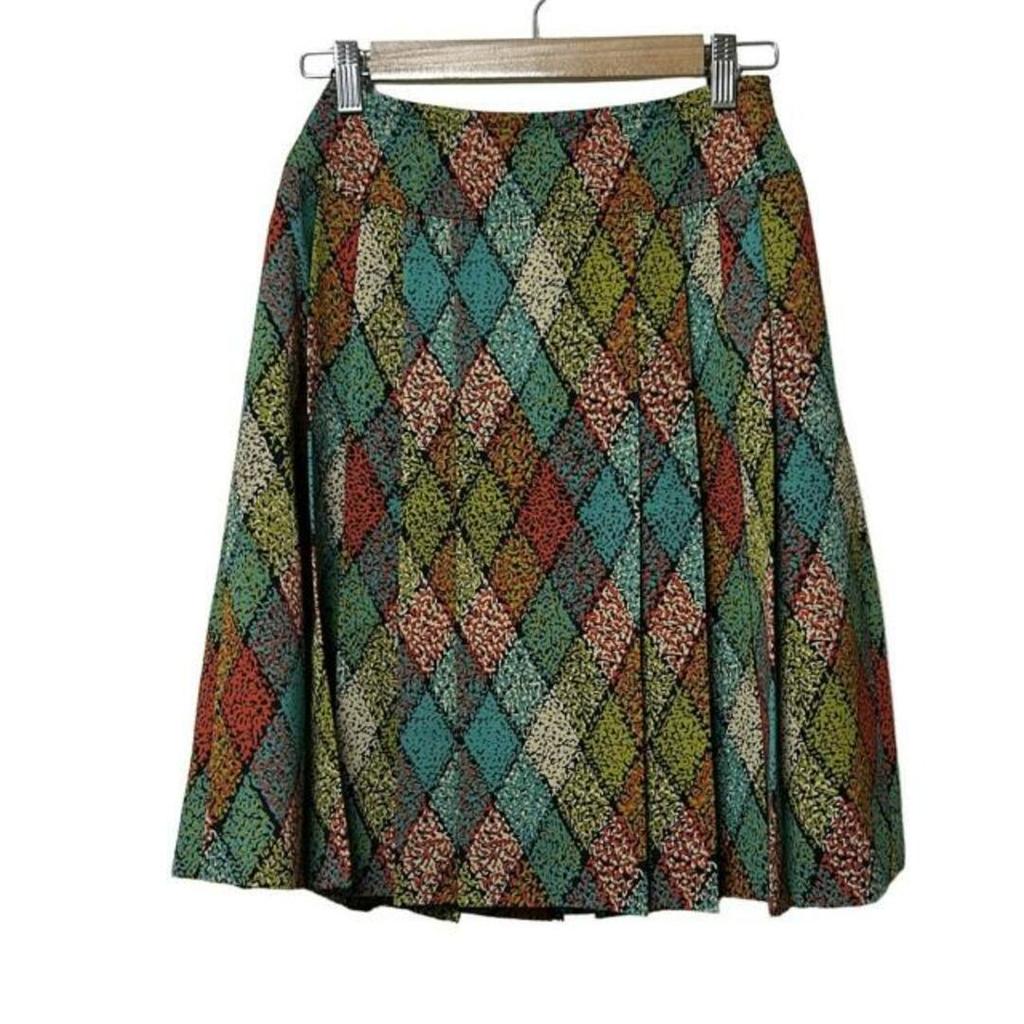 Yves Saint Laurent YSL Laula SAINTLAURENT Skirt Knee-length blue beige Multi Light Women Direct from