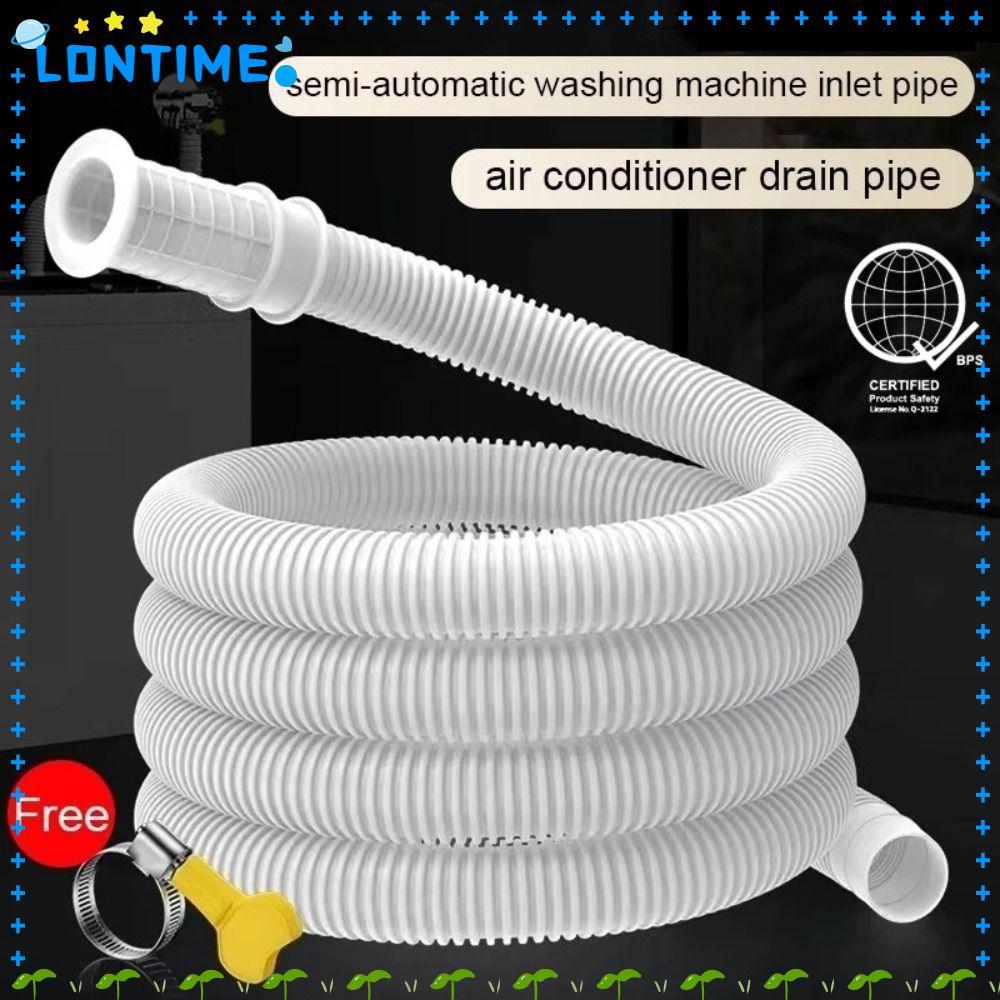 LONTIME สายน้ําทิ้งแอร์ สีขาว 1-5M ซักผ้า|หลอด, ท่อระบายน้ําพลาสติกหนา