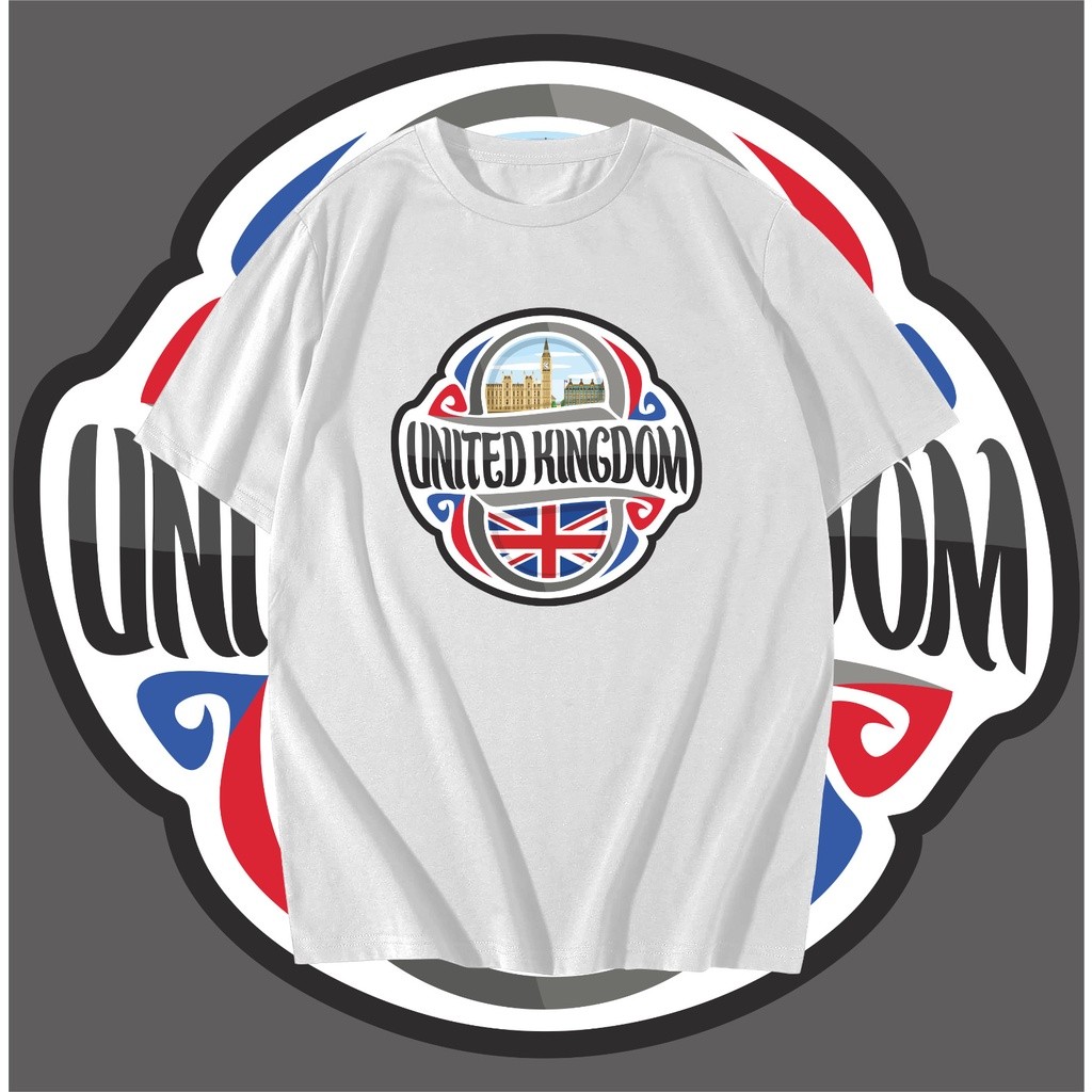 UNITED KINGDOM SUVENIR เสื้อยืดป้ายเปิดสําหรับ SOUVENIR - TSHIRT UNITED KINGDOM SOUVENIR
