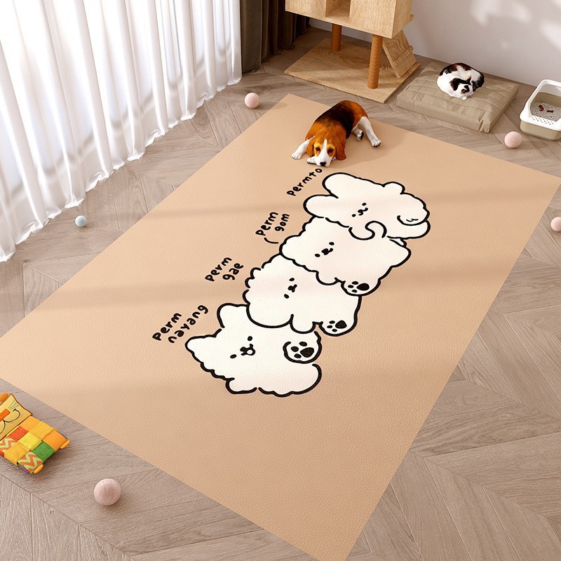 พรมปูพื้นสัตว์เลี้ยงกันน้ําปัสสาวะ pvc สุนัข Anti-Slip รั้ว Kennel Mat Puppy Cat Raising Cat พรมทิ้ง