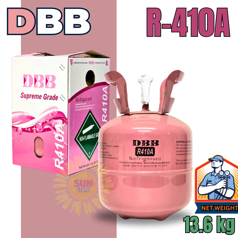 น้ำยาแอร์ R-410a ยี่ห้อ DBB หรือ Totaline ขนาด 3KG. มาตรฐานยุโรป ตรงปก100% ออกใบกำกับภาษีได้