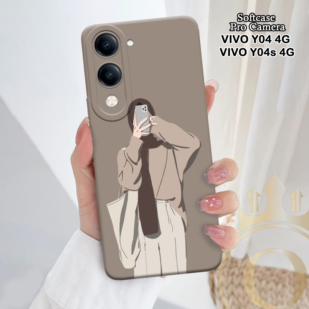 Softcase VIVO Y04 4G / Y04S 4G 2025 - SoftCase VIVO Y04 4G ล่าสุด - ORORA - เคสแฟชั่น Hijab - Casing