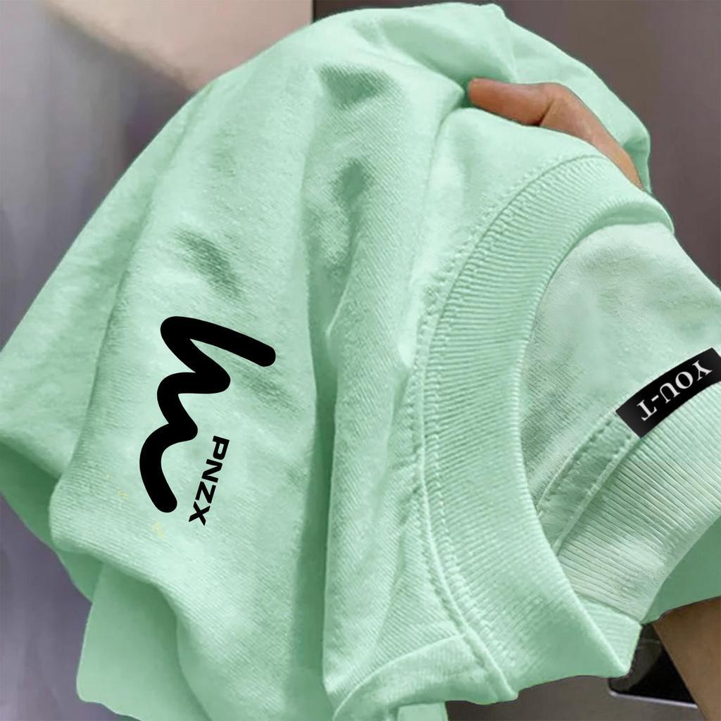 ChillTee📦เสื้อยืดแขนสั้นผู้ชาย วินเทจอเมริกัน  สีพื้น 'PNZX' ผ้าCOTTONผ้าฝ้ายใส่สบาย สไตล์เกาหลี เสื้อยืด เสื้อเท่ๆ【COD】 - รูปที่ 4