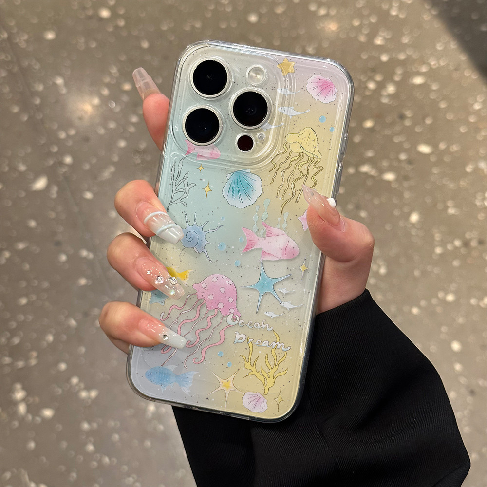 แรงม้า ️ส่งไว⚡️การ์ตูนปลาโรงเรียนสําหรับRedmi 10 10C 11A 12 12C 13C 14C 9A 9T A1 A2 A3 NOTE9 10 11 1