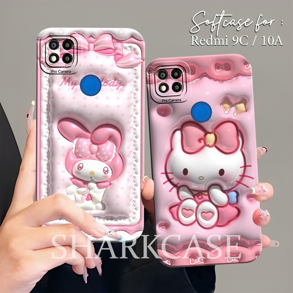HP [SC] เคส REDMI 9C / 9A / 10A / 10C / POCO C40 / REDMI 8 / 8A Pro / 9 / 10 4G / 5G ลายนูนน่ารัก - 