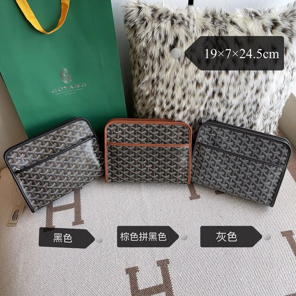 Goyard Goyard กระเป๋าโท้ทสไตล์ใหม่กระเป๋าสะพายกระเป๋าถือกระเป๋าสตางค์ผู้ถือบัตร