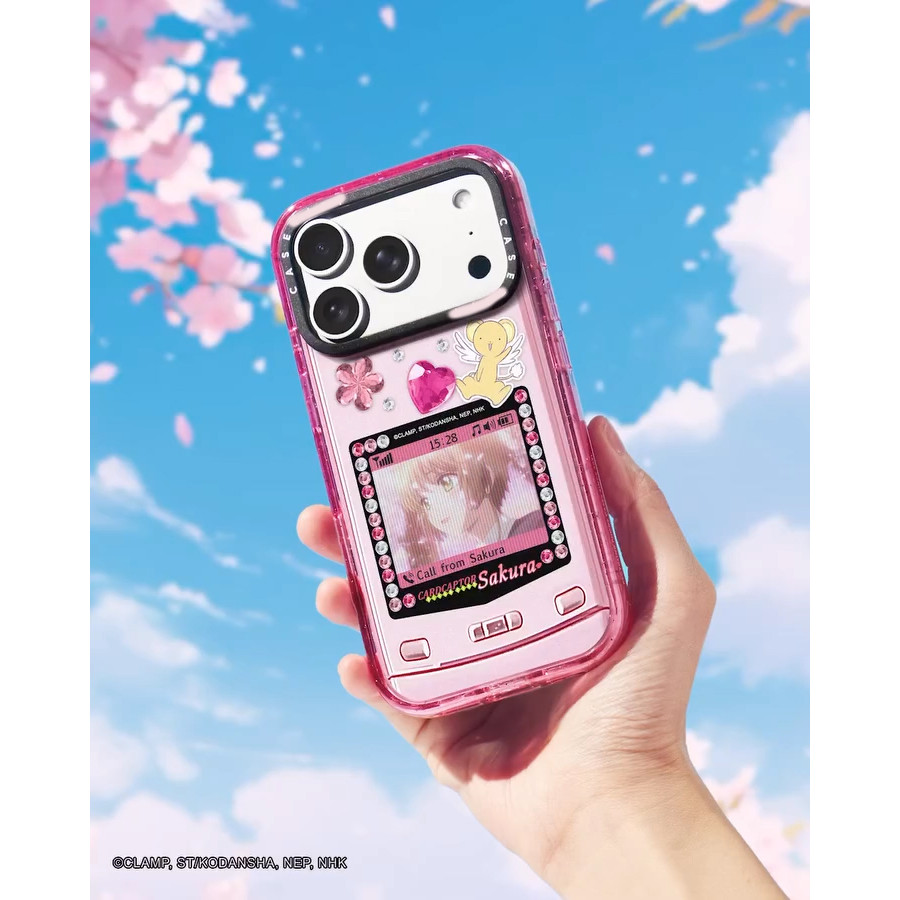 CASECASE X Cardcaptor Sakura: Sakura 2 Incoming Call Case สีชมพู Fizz สี Clear Hard แม่เหล็กดูด Impa