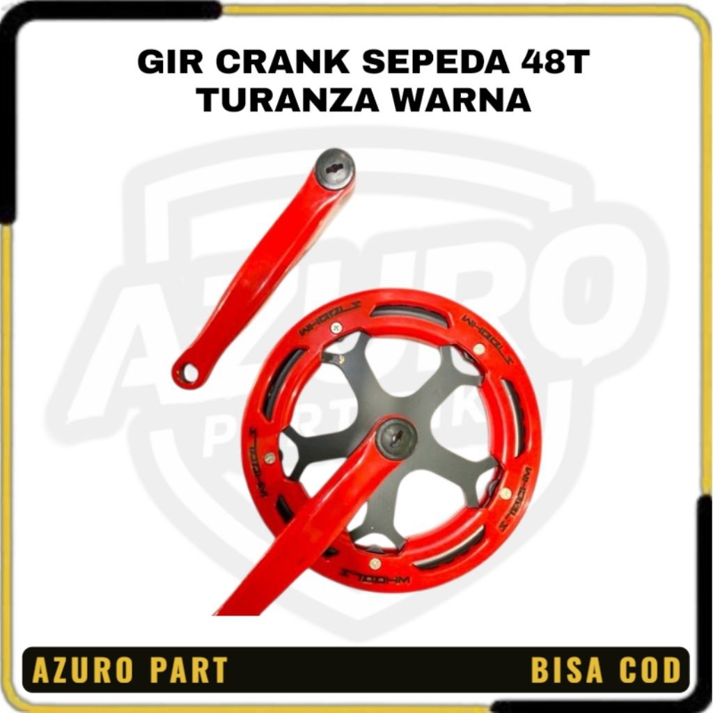 48T TURANZA COLOR BICYCLE CRANK GEAR