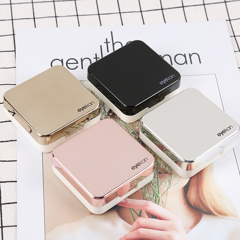 Kaida Mirror คอนแทคเลนส์สายตาสั้น Simple Cosmetic Contact Lens Companion Box Care Box Hundred Colour