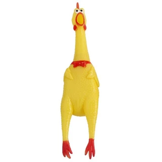 ของเล่นสุนัขไก่กรีดร้อง สุดฮิต เสียงดังทนทาน ไก่ตะโกน ไก่บีบเสียง ของเล่นกัดไม่ขาด ช่วยคลายเครียดและความเบื่อของสุนัข 🐶🐔
