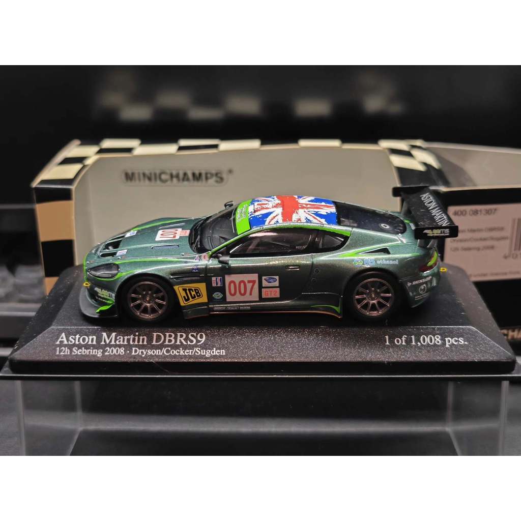 Mini Cut Aston Martin DBRS9 2008 Aston Martin DBRS9 12h Sebring 2008 Dryson/Cocker/Sugden ส่งฟรี มีม