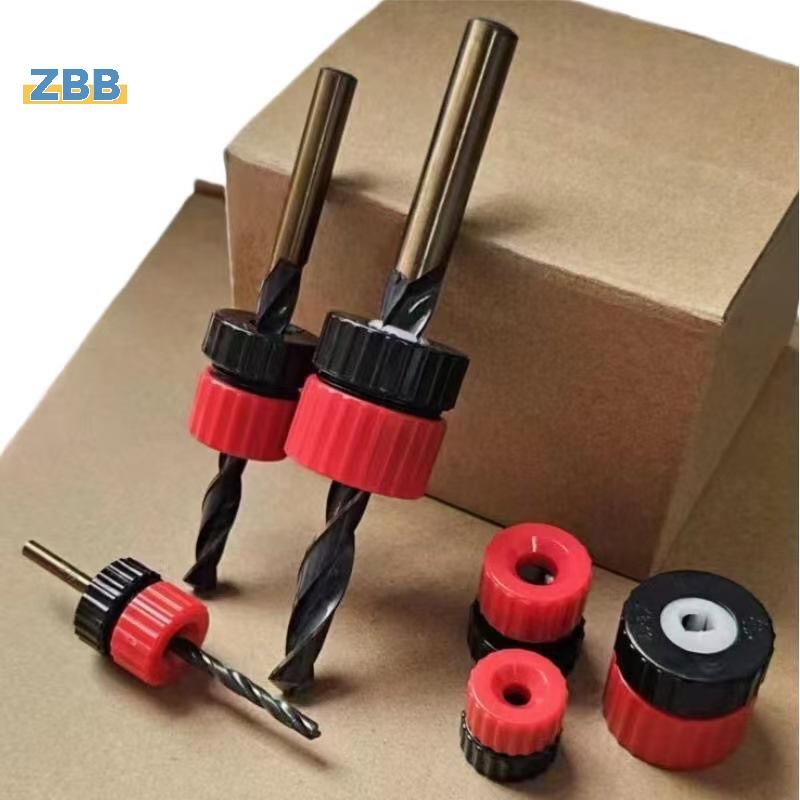 ZBB> 1/3 ชิ้นปรับเจาะบิตความลึกหยุดเจาะบิตหยุดคอเจาะ Stoppers เจาะบิตจํากัดแหวนสําหรับช่างไม้การควบค