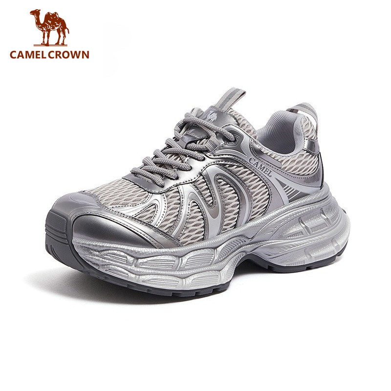 CAMEL CROWN Yinyue รุ่นที่ 2 รองเท้าผ้าใบทรง Chunky พื้นหนา สำหรับกิจกรรมกลางแจ้ง