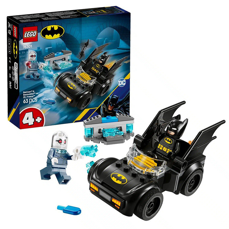 [สต๊อกพร้อม จัดส่งรวดเร็ว] >> LEGO Superhero 76301 Batman and Batmobile Wars Frozen Man Assembly