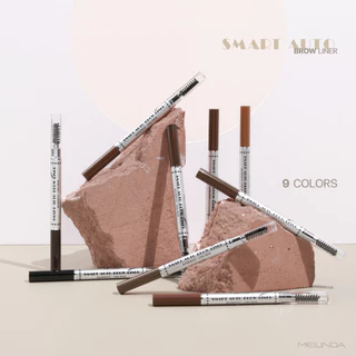 MEILINDA Smart Auto Eyebrow เมลินดา ดินสอเขียน เขียนง่าย กันน้ำ ติดทน ใช้ง่ายทุกวัน 1 แท่ง