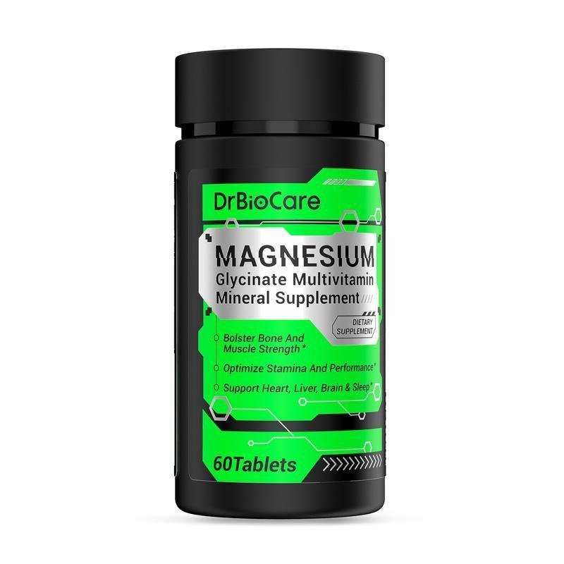 DrBioCare Men's multivitamins Magnesium Glycinate, Contains Ashwagandha, Vitamin d3, Vitamin C, Turm