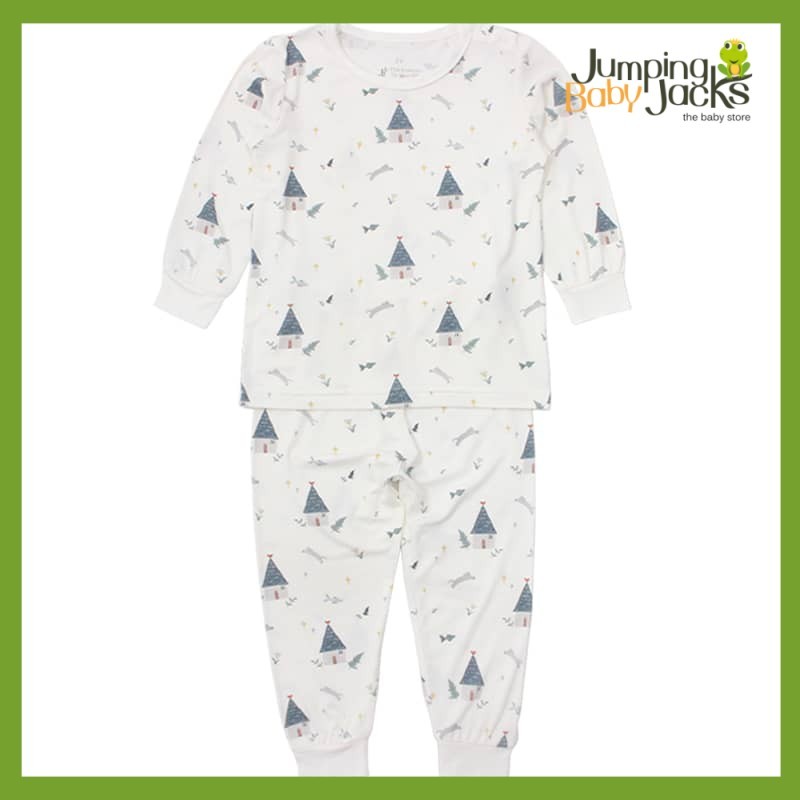 Earth Bebe Bamboo ชุดนอน Set - Blue House (2Y/3Y/4Y/5Y)