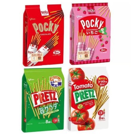 พร้อมส่ง จัดส่งรวดเร็ว golico Glico pucky pucky Strawberry Chocolate Biscuit Bar pucky Biscuit Bag26