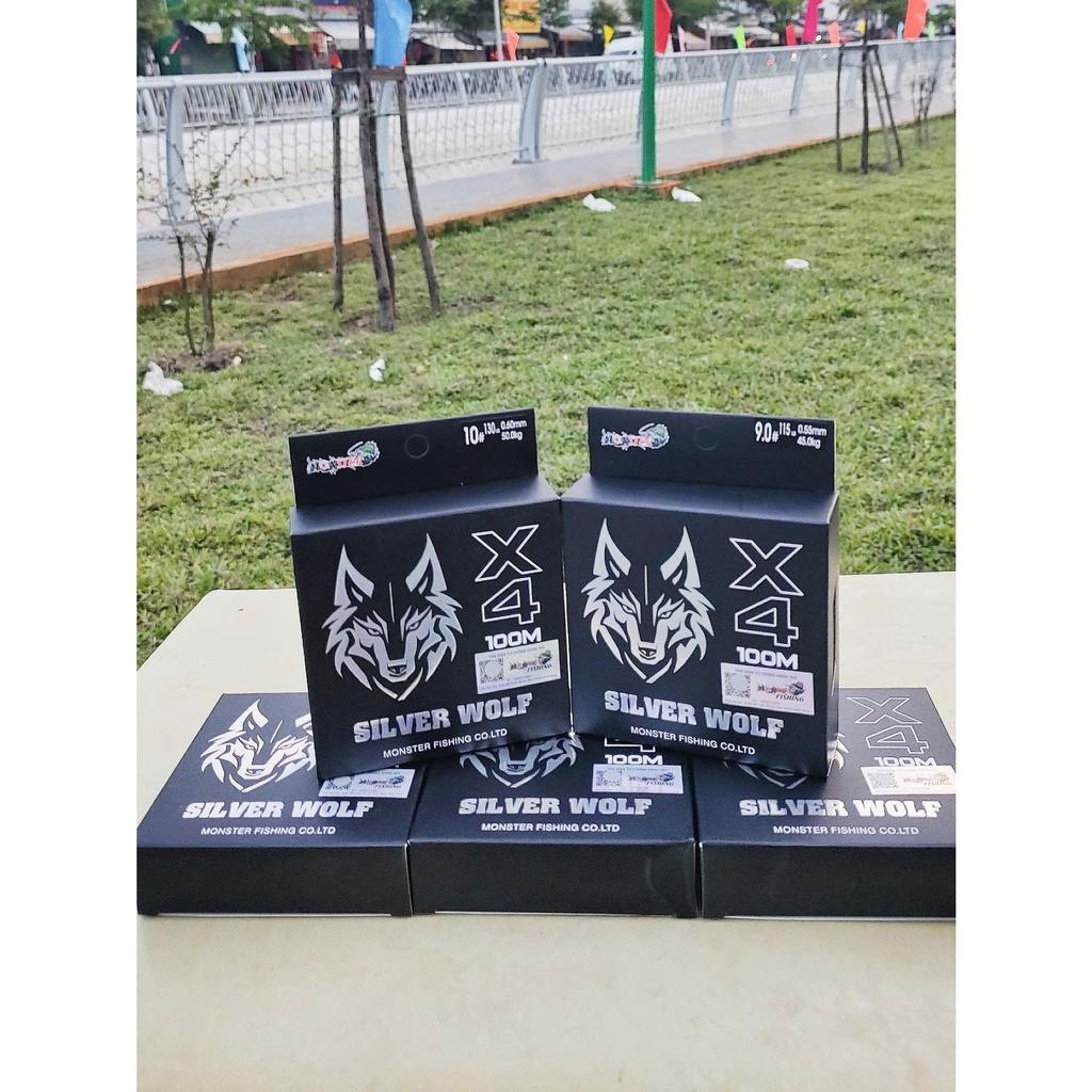 ร่มตกปลา Pe MONSTER SILVER WOLF X4 ของแท้