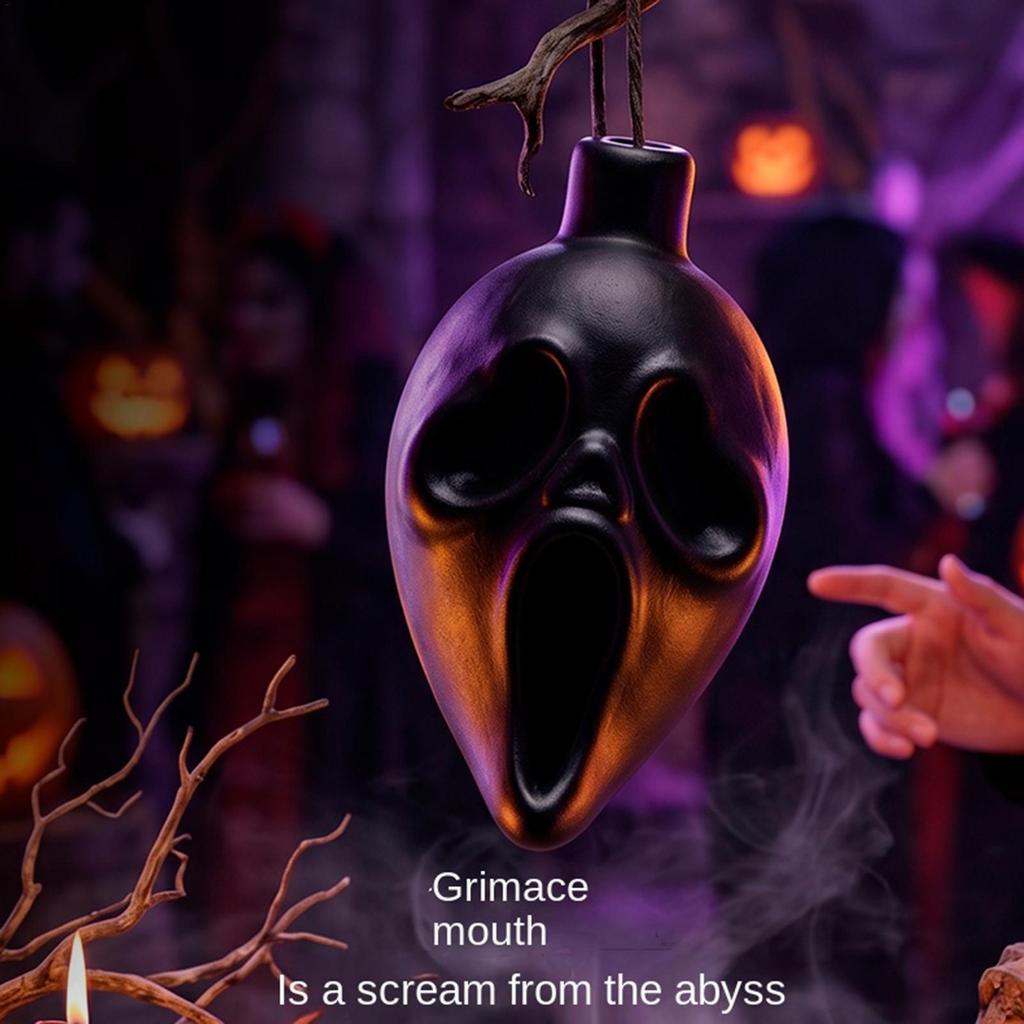Aztec Death นกหวีด Death นกหวีด Spooky Skull Loud กรีดร้อง Aztec War นกหวีดสําหรับฮาโลวีน Prank Prop