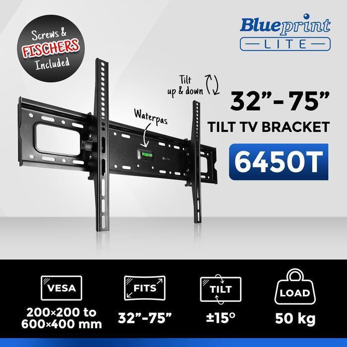 BLUEPRINT 6450T ตัวยึดติดผนัง MONITOR TV 32" - 75" INCH