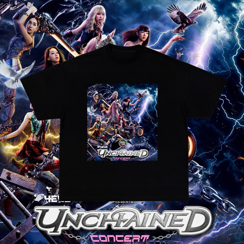 เสื้อยืด 4EVE 2026 UNCHAINED “SUNSU PRESENTS 4EVE UNCHAINED CONCERT” สำหรับผู้หญิง