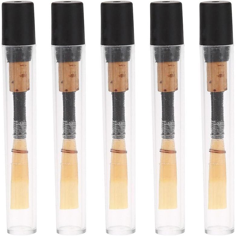 Oboe Reeds Cork Reed,Strength Medium Soft Hand made Oboe Reed พร้อมเคสพลาสติก/หลอดสําหรับผู้เริ่มต้น