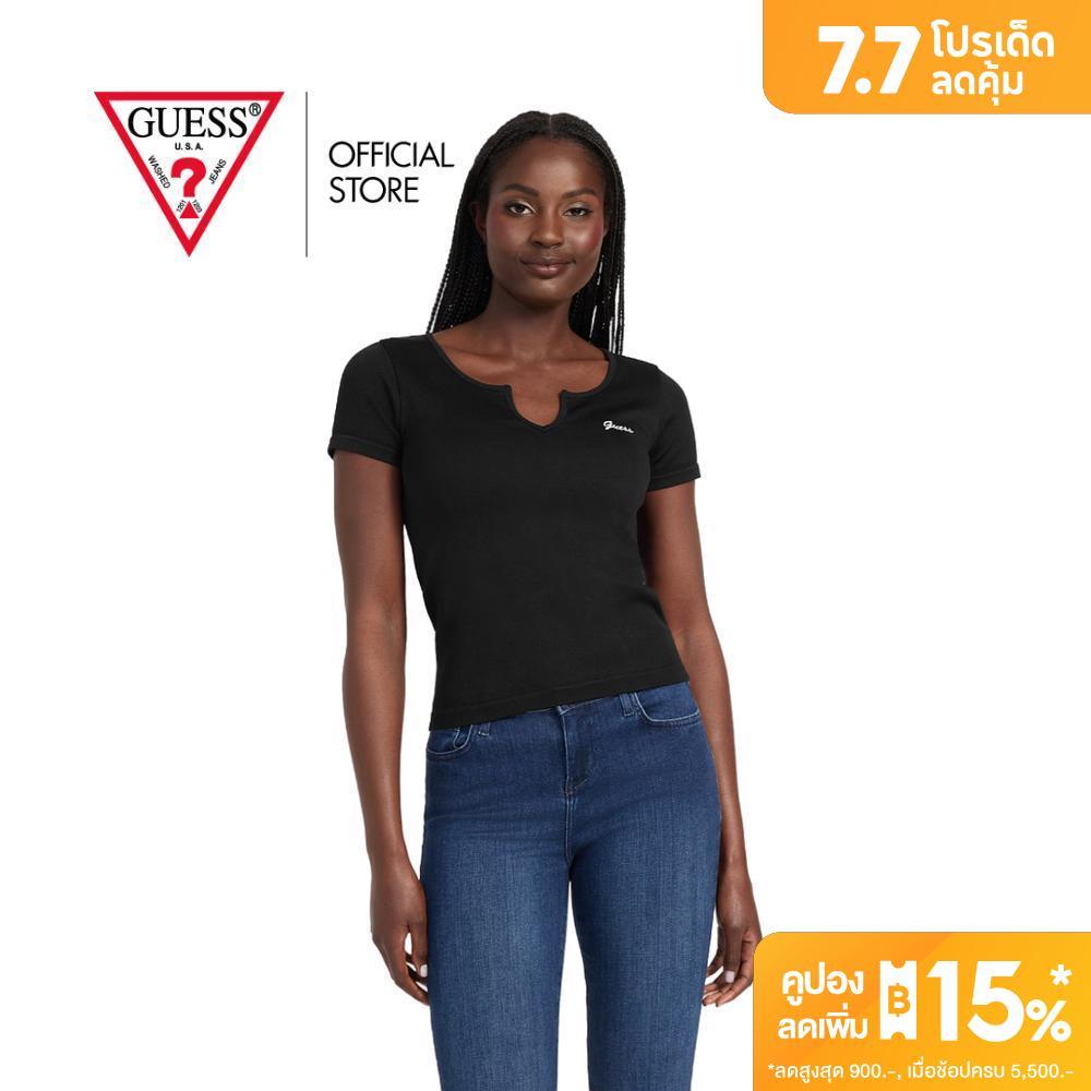 GUESS WOMEN เสื้อยืด รุ่น QBYP27KC960  สีดำ