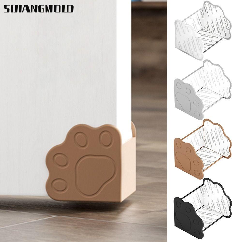 SIJIANGMOLD Sharp Corner Protective , Anti-collision Elastic Door Frame Corner Protection, Cute Sili