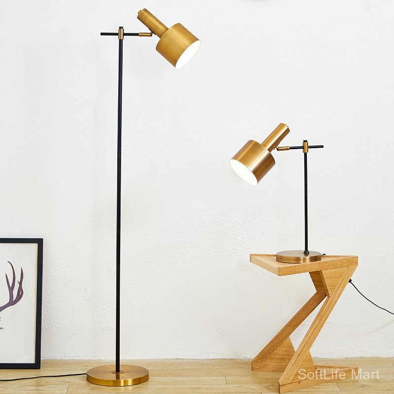 Postmodern Metal Nordic American Style Living Room Bedroom gold Light Luxury Hotel Floor Lamp I1RJ