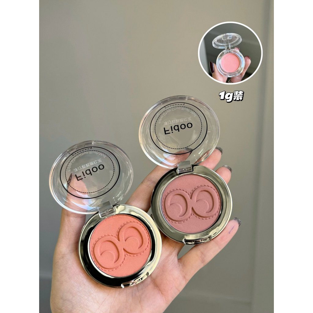 Fidoo Fidoo Fidoo Monochrome Matte Blush Cream 01 Cute Ghost 02 ตุ้งติ้งขยายสีหดสีทดสอบ