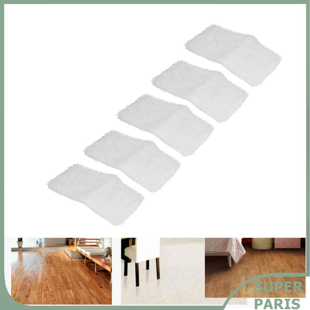Superparis Superparis 5 ชิ้นไมโครไฟเบอร์ Mop เปลี่ยน Pad Fit สำหรับ Shark SK140 SK115 SK410 SK435 SK