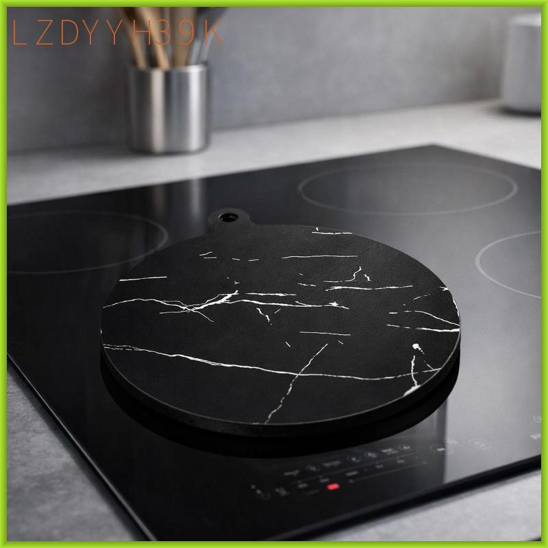 [lzdyyh39k] Induction Cooktop Mat Round Cooktop Protector Scratch Protector for Hotel Kitchen Cafe เ