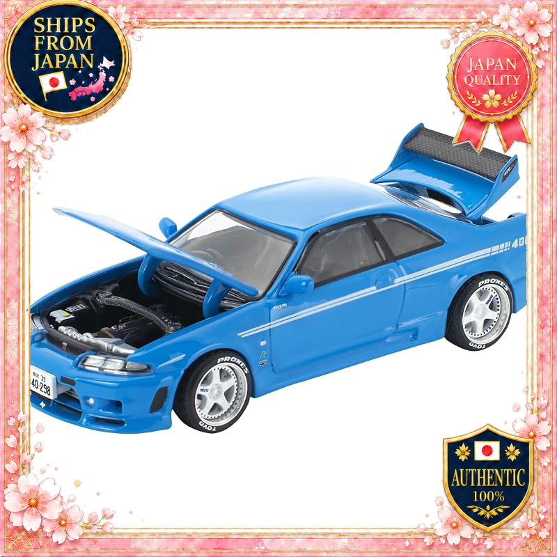 Genesis Company POP RACE x Enigma 1/64 Skyline GT-R R33 NISMO 400R Championship Blue Finished Model 