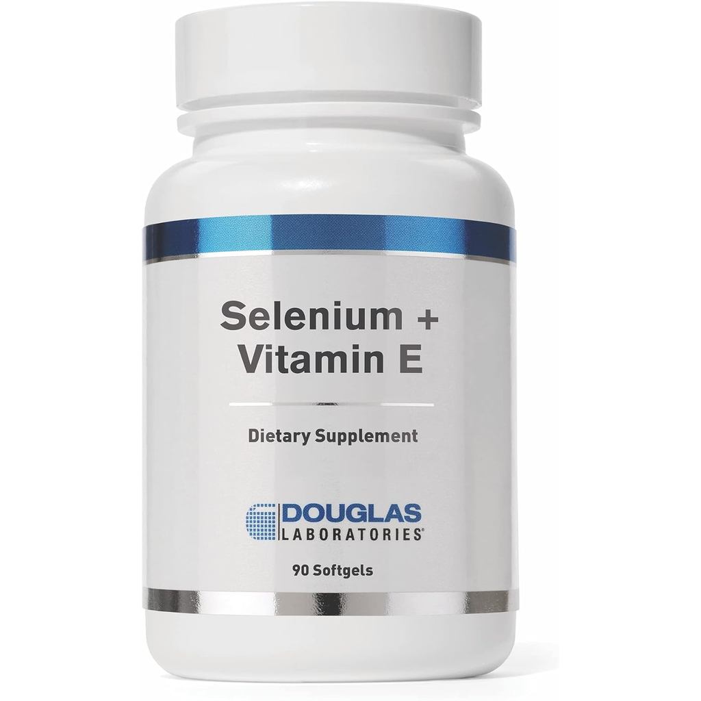 Douglas Laboratories ซีลีเนียม + วิตามินอี | 400 IU of Natural Form of Vitamin E และซีลีเนียม 50 mcg