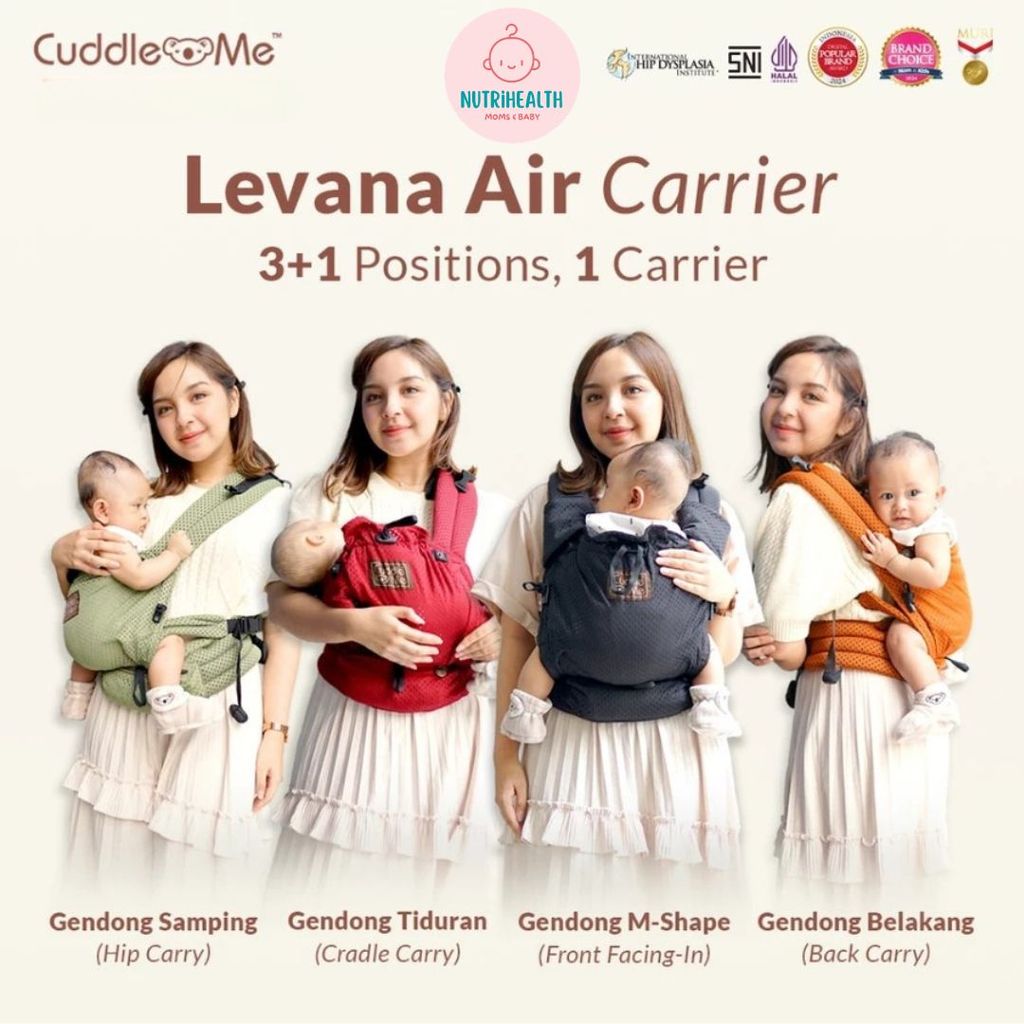 CUDDLE ME Levana Air Carrier - เป้อุ้มเด็ก - Kangaroo Carrier SSC M Shape Adjustable